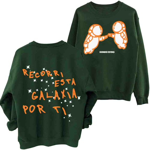 Ivan Cornejo Merch Mirada Tour 2024 Sweatshirt Harajuku Round Neck Long Sleeve Oversized Popular Music Hoodie Fans Gift