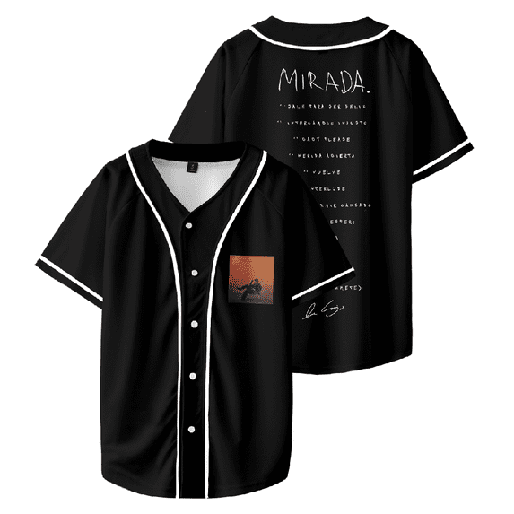 Ivan Cornejo Mirada Album Merch Baseball Jersey V-Neck Shirt Women Men Short Sleeve Streetwear Clothes