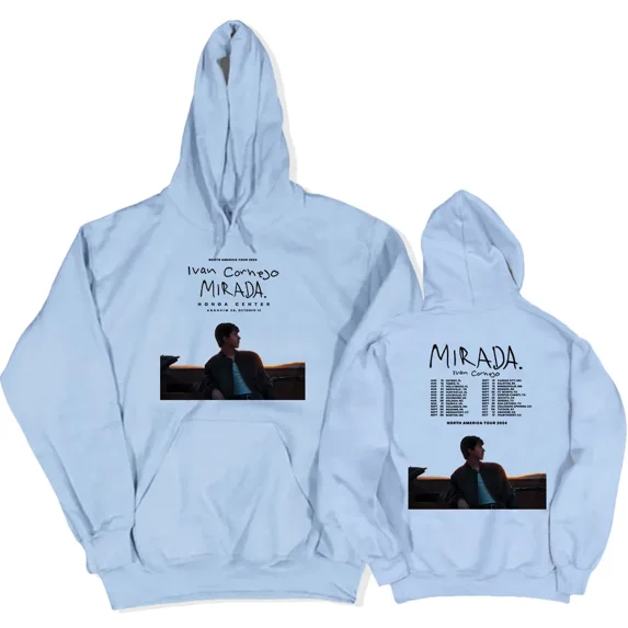 Ivan Cornejo Mirada Hoodies Long Sleeve Harajuku Fashion Sweatshirt with Pocket Casual Hooded Pullover Tour 2024 Printing Hoodie