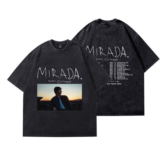 Ivan Cornejo Mirada Tour 2024 Merch T-Shirt Vintage Wash Tee Women Men Short Sleeve Crewneck Fashion Tee