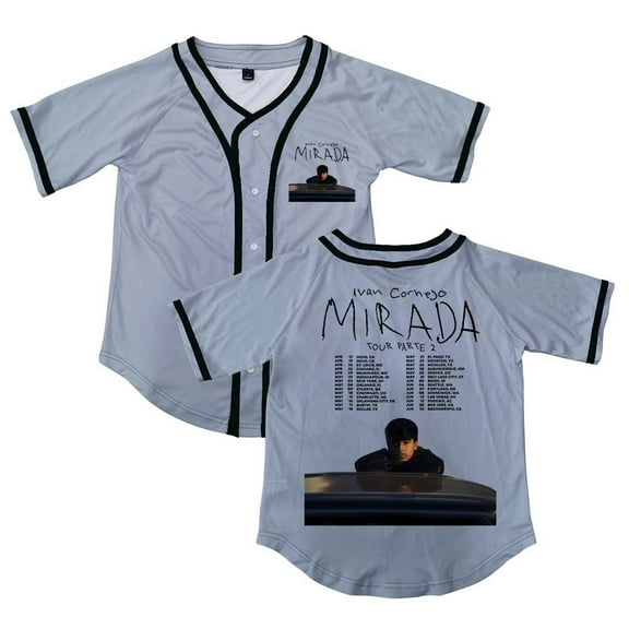 Ivan Cornejo Mirada Tour 2025 Button V-Neck Shirt Women Men Short Sleeve Streetwear Clothes