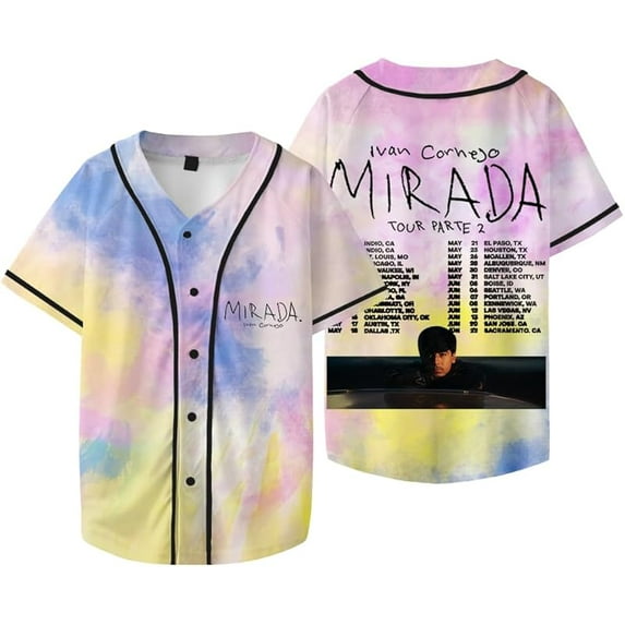 Ivan Cornejo Mirada Tour 2025 Merch Baseball Jacket Tee Summer Unisex Fashion Short Sleeve V-Neck T-Shirts