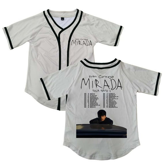 Ivan Cornejo Mirada Tour 2025 Merch Button V-Neck Shirt Women Men Short Sleeve Streetwear Clothes