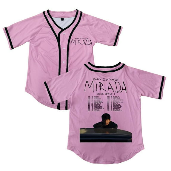 Ivan Cornejo Mirada Tour 2025 Merch Button V-Neck Shirt Women Men Short Sleeve Streetwear Clothes