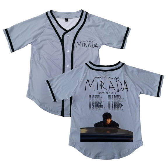 Ivan Cornejo Mirada Tour 2025 Merch Button V-Neck Shirt Women Men Short Sleeve Streetwear Clothes