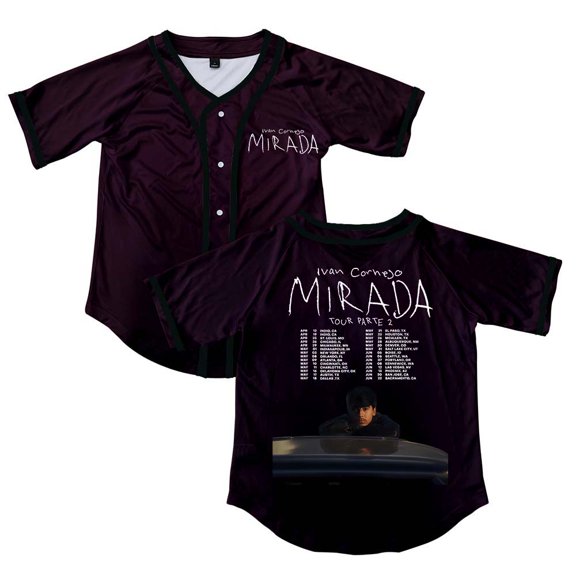 Ivan Cornejo Mirada Tour 2025 Merch Button V-Neck Shirt Women Men Short Sleeve Streetwear Clothes