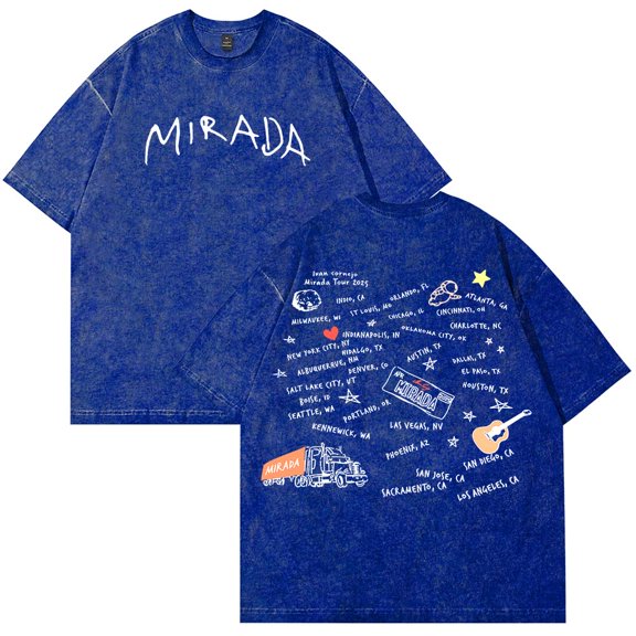 Ivan Cornejo Mirada Tour 2025 Merch T-Shirt Cotton Wash Tee Women Men Short Sleeve Casual Crewneck Tee