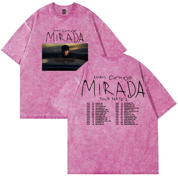 Ivan Cornejo Mirada Tour 2025 Merch T-Shirt Vintage Wash Tee Casual Women Men Short Sleeve Crewneck Tee