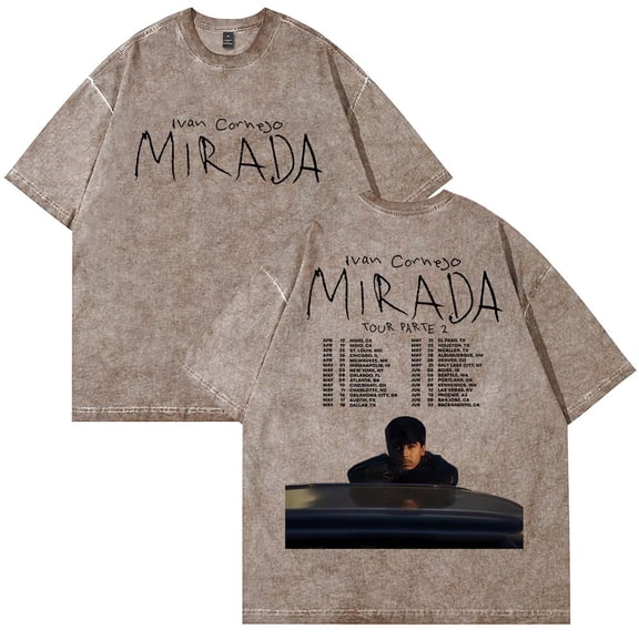 Ivan Cornejo Mirada Tour 2025 Merch T-Shirt Vintage Wash Tee Women Men Short Sleeve Crewneck Tee