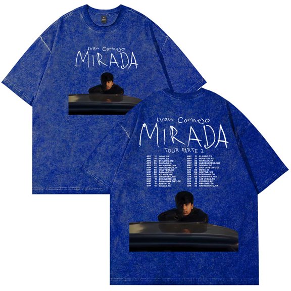 Ivan Cornejo Mirada Tour 2025 T-Shirt Vintage Wash Tee Women Men Short Sleeve Fashion Crewneck Tee