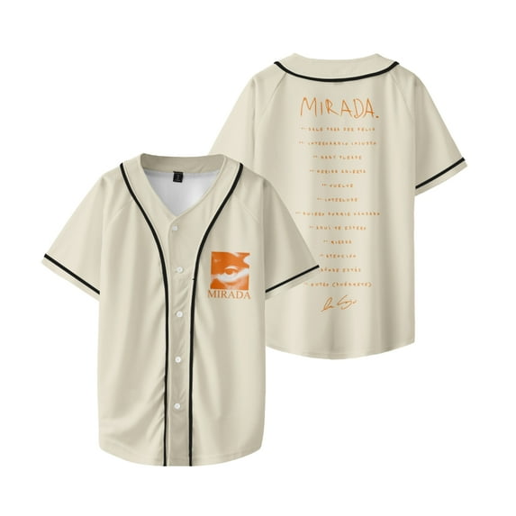 Ivan Cornejo Mirada Tour Merch Baseball Jersey V-Neck Shirt Women Men Short Sleeve Streetwear Clothes