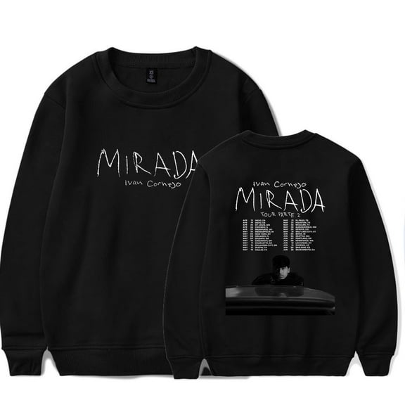 Ivan Cornejo Mirada Tour Merch Long Sleeve Crewneck Sweatshirt For Men/Women Unsiex Winter Fashion Streetwear