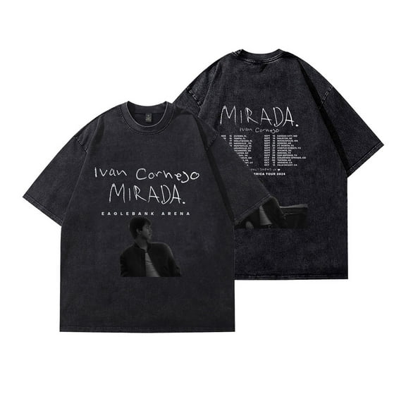 Ivan Cornejo Mirada Tour Merch T-Shirt Vintage Wash Tee Women Men Short Sleeve Crewneck Tee