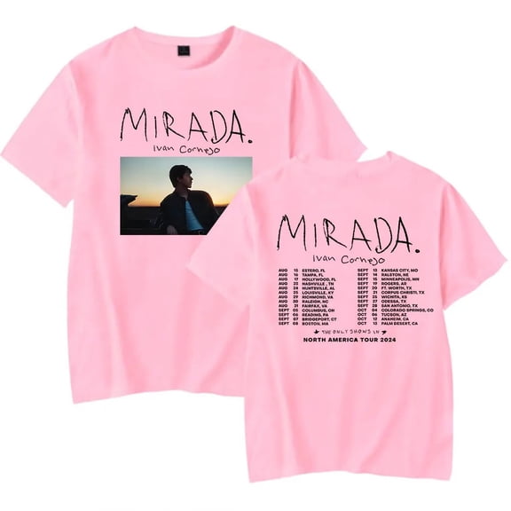 Ivan Cornejo Mirada Tour Merch T-Shirt Women Men Crewneck Short Sleeve Fashion Tee