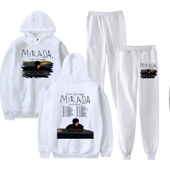 Ivan Cornejo Mirada Tour Parte 2 Hoodies Set Merch Men/Women Sweatshirt Pants Two Piece Set Hooded Streetwear