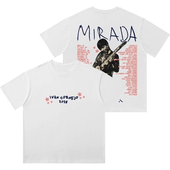 Ivan Cornejo Mirada Tour Parte 2 Vintage Wash T-Shirts Women Men Cotton Short Sleeve Tee