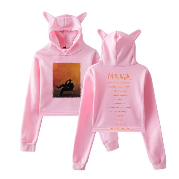 Ivan Cornejo Mirada Tracklist Merch Pullover Female Cat Ears Hoodie Long Sleeve Tee Women's Clothes