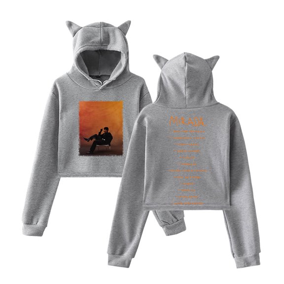 Ivan Cornejo Mirada Tracklist Merch Pullover Female Cat Ears Hoodie Long Sleeve Tee Women's Clothes