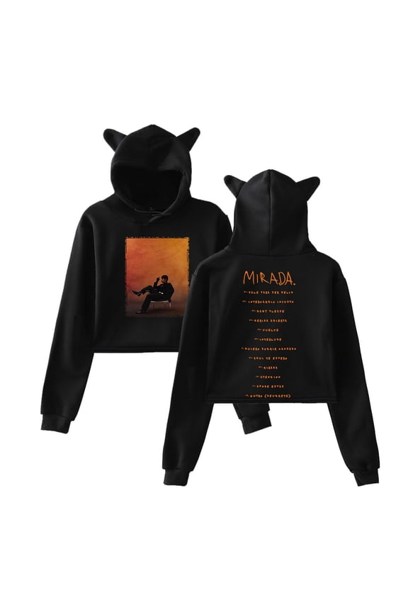 Ivan Cornejo Mirada Tracklist Merch Pullover Female Cat Ears Hoodie Long Sleeve Tee Women's Clothes