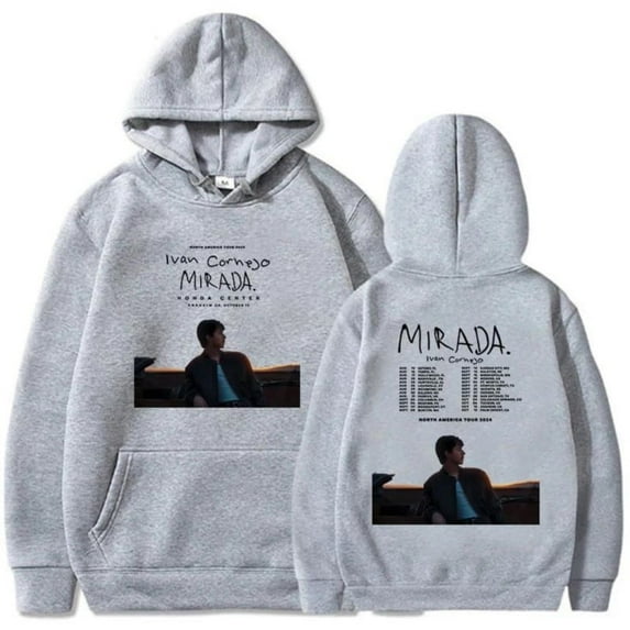 Ivan Cornejo MiradaTour 2024 Print Hooded Men Women Aesthetic Trendy Hoodies Oversized Pullover Unisex Prevalent Sweatshirt