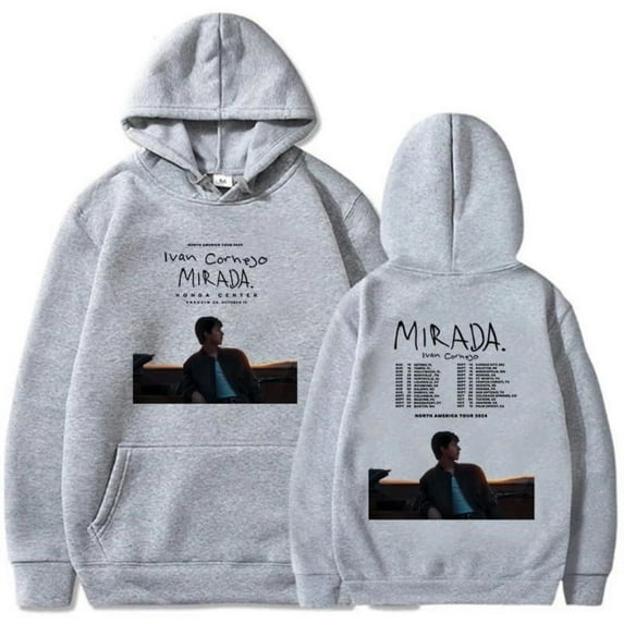 Ivan Cornejo MiradaTour 2024 Print Hooded Men Women Aesthetic Trendy Hoodies Oversized Pullover Unisex Prevalent Sweatshirt