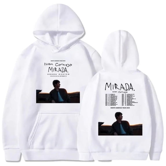 Ivan Cornejo MiradaTour 2024 Print Hooded Men Women Aesthetic Trendy Hoodies Oversized Pullover Unisex Prevalent Sweatshirt