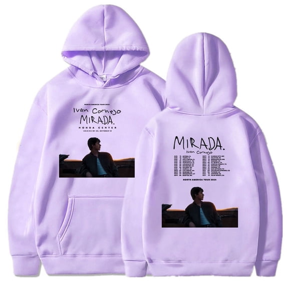 Ivan Cornejo MiradaTour 2024 Print Hooded Men Women Aesthetic Trendy Hoodies Oversized Pullover Unisex Prevalent Sweatshirt