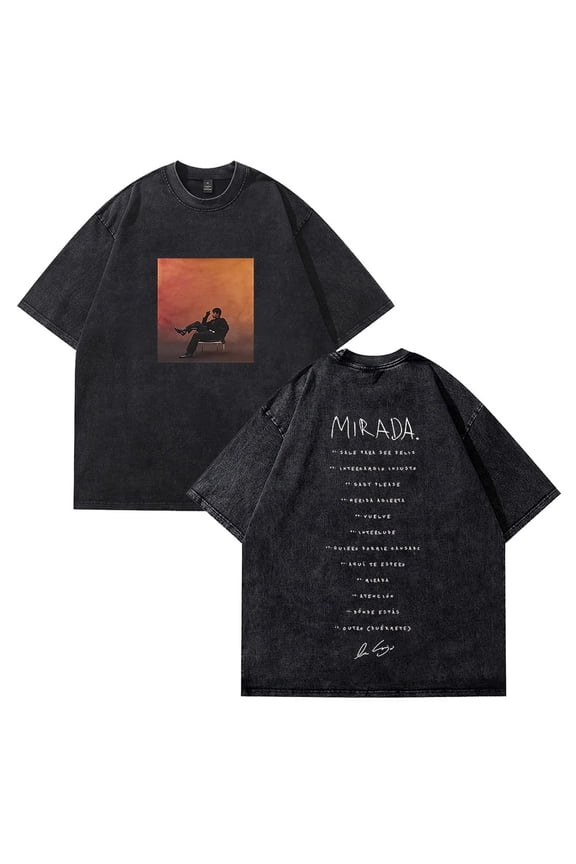 Ivan Cornejo Retro washed pure cotton T-shirt unisex fashion short sleeved round neck cotton T-shirt