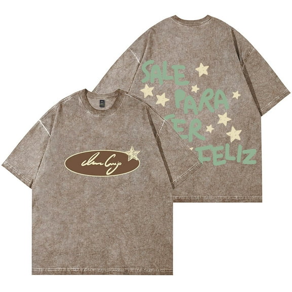 Ivan Cornejo Sale Para Ser Feliz Merch Wash T-Shirts Cosplay Unisex Cotton Short Sleeve Tee