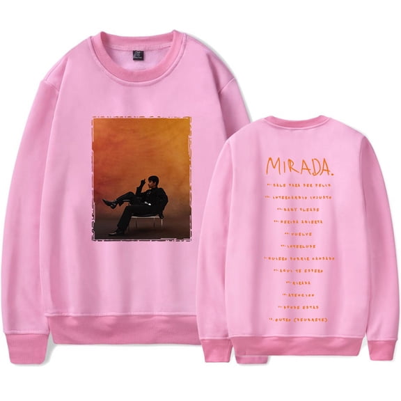 Ivan Cornejo Tracklist Crewneck Sweatshirts 2025 Mirada Tour Merch Unisex Fashion Long Sleeve Tee