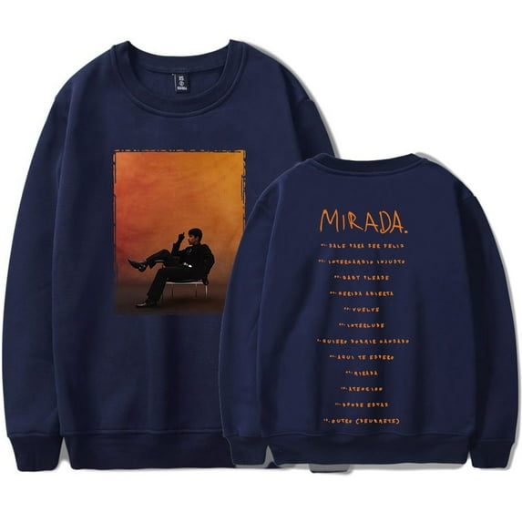 Ivan Cornejo Tracklist Crewneck Sweatshirts 2025 Mirada Tour Merch Unisex Fashion Long Sleeve Tee
