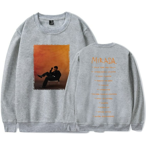 Ivan Cornejo Tracklist Crewneck Sweatshirts 2025 Mirada Tour Merch Unisex Fashion Long Sleeve Tee