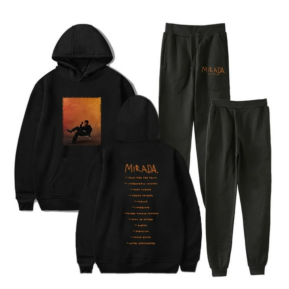 Ivan Cornejo Tracklist Hoodies Jogger Pants 2025 Mirada Tour Merch Unisex Fashion Streetwear Set