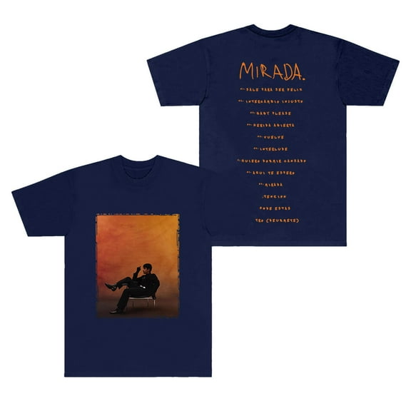 Ivan Cornejo Tracklist T-Shirts 2025 Mirada Tour Merch Unisex Fashion Crewneck Short Sleeve Tee