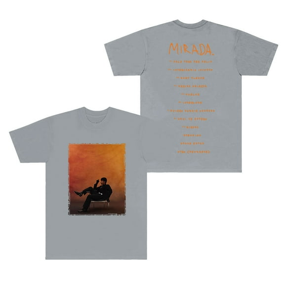 Ivan Cornejo Tracklist T-Shirts 2025 Mirada Tour Merch Unisex Fashion Crewneck Short Sleeve Tee