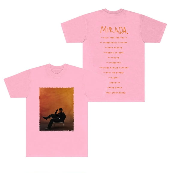 Ivan Cornejo Tracklist T-Shirts 2025 Mirada Tour Merch Unisex Fashion Crewneck Short Sleeve Tee