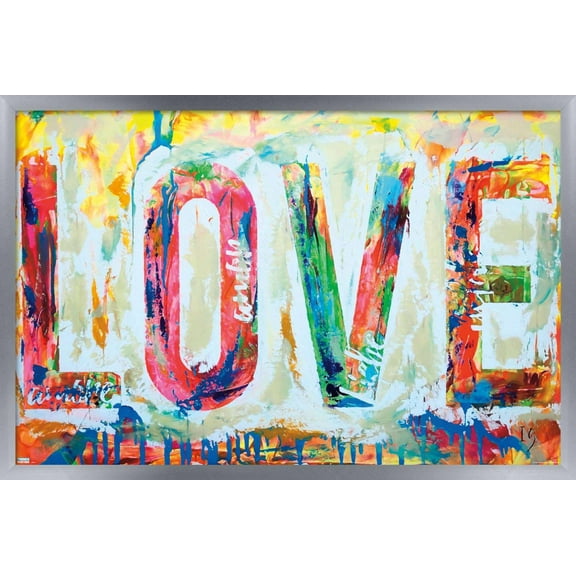 Ivan Guaderrama - Love 1 Wall Poster, 22.375" x 34", Framed