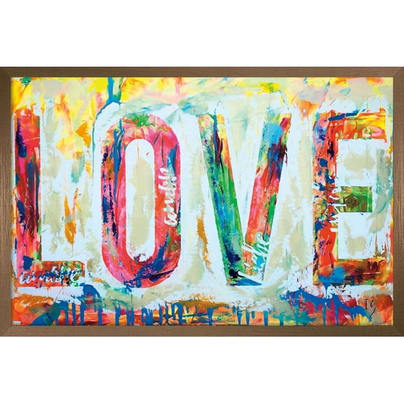 Ivan Guaderrama - Love 1 Wall Poster, 22.375" x 34", Framed