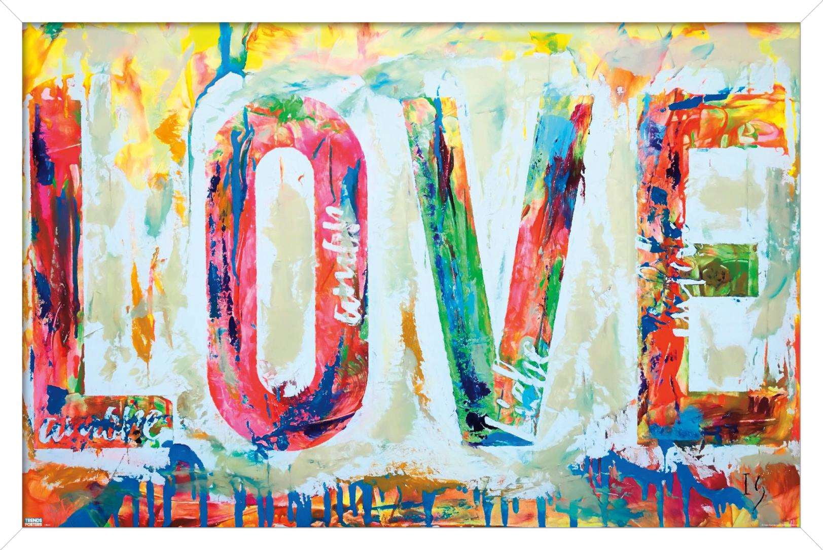 Ivan Guaderrama - Love 1 Wall Poster, 22.375" x 34", Framed