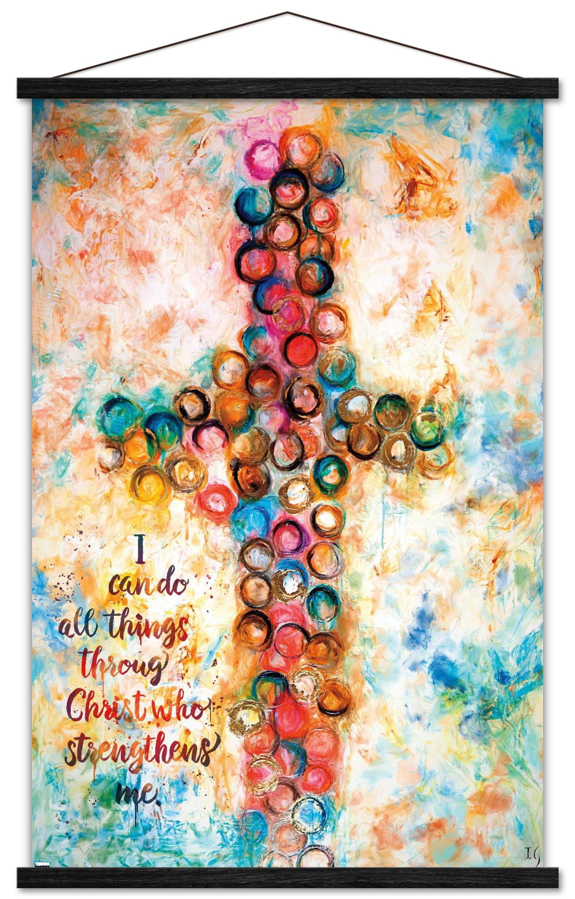 Ivan Guaderrama - Steadfast-Versiculo Wall Poster with Magnetic Frame, 22.375" x 34"