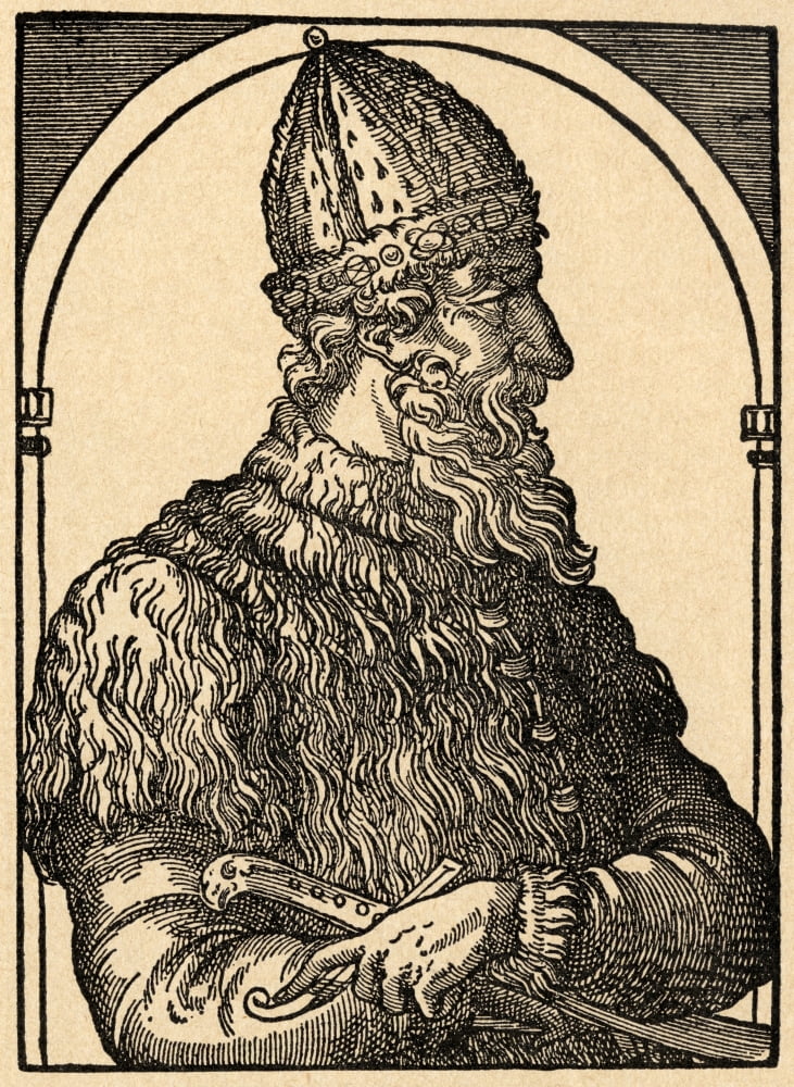 Ivan Iii Vasilevich 1440 - 1505 Ivan The Great Grand Prince Of Moscow Grand Prince Of All Russia From Sveriges Historia By Otto Sjogren Published Malmo 1938 Canvas Art - Ken Welsh Design Pics (24 x 3