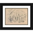 thumbnail image 1 of Ivan Ivanec 18x14 Black Ornate Wood Framed Double Matted Museum Art Print Titled - Students During Classes in the Painting Studio (1940), 1 of 5