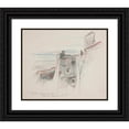 thumbnail image 1 of Ivan Ivanec 24x20 Black Ornate Framed Double Matted Museum Art Print Titled: View of the Castle of Palanka Fyodor Teodor Koriatowicz (D. 1414) in Mukaczew (Zakarpacie) (1914), 1 of 5
