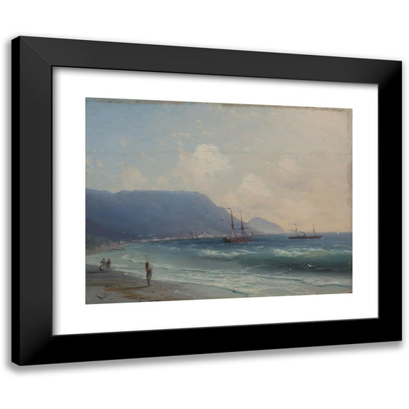 Ivan Konstantinovich Aivazovsky 18x15 Black Modern Framed Museum Art Print Titled - Seascape