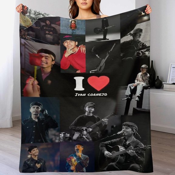 Ivan Music Cornejo Poster Blanket Air Conditioning Blanket Super Soft Travel Outdoor Flannel Blanket Fashion Personalized Gift Office Sofa Blanket Merch30x40, Style