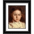 thumbnail image 1 of Ivan Nikolaevich Kramskoi 2x Matted 20x24 Black Ornate Framed Art Print 'Portrait of Sonya Kramskaya, the Artist's Daughter', 1 of 2
