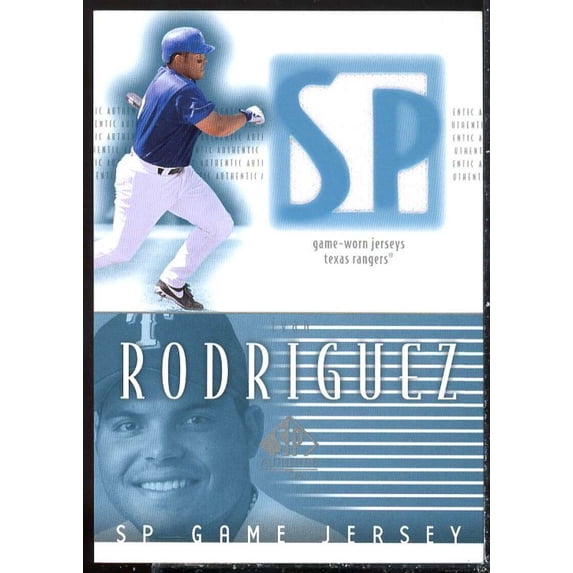Ivan Rodriguez Card 2002 SP Authentic Game Jersey #JIR