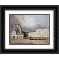 thumbnail image 1 of Ivan Shishkin 2x Matted 24x20 Black Ornate Framed Art Print 'Blagoveschensky Cathedral and Province Gymnasia on Blagoveschenskaya Square in Nyzhny Novgorod', 1 of 2
