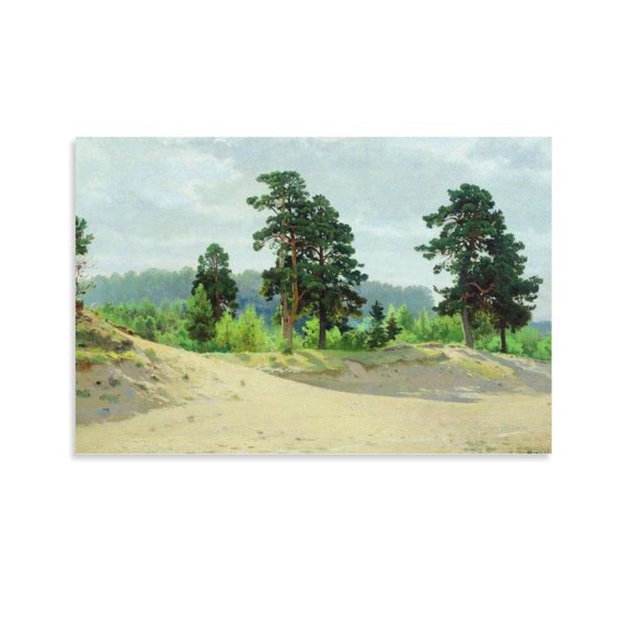 Ivan Shishkin Poster Edge of The Forest 6 Poster Decorative Painting Canvas Wall Art Living Room Posters Bedroom Painting 16x24inch(40x60cm)