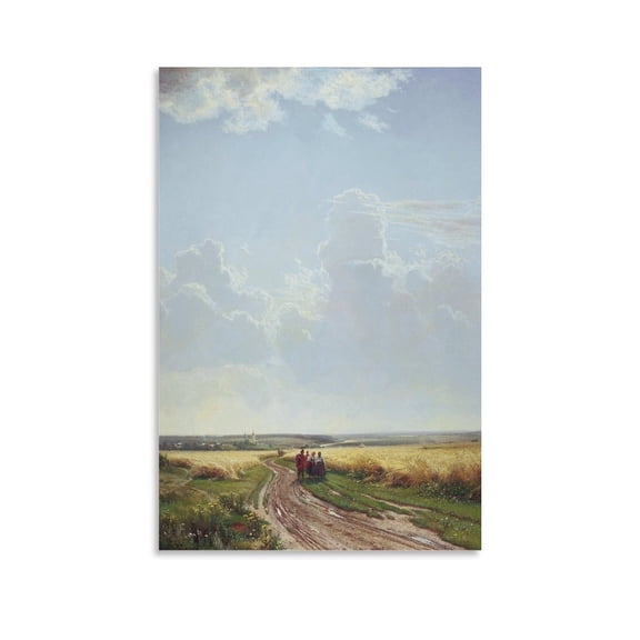 Ivan Shishkin Print Painting Noon in The Neighbourhood of Moscow Canvas Wall Art Prints Poster Gifts Photo Picture Painting Posters Room Decor Home Decorative 12x18inch(30x45cm)